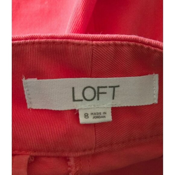 Ann Taylor Loft Women's Orange The Riviera Shorts Size 8 - Picture 4 of 9